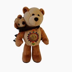 Rare 2000 Limited Treasures Coin Golden Bear Sacagawea with Dollar Coin